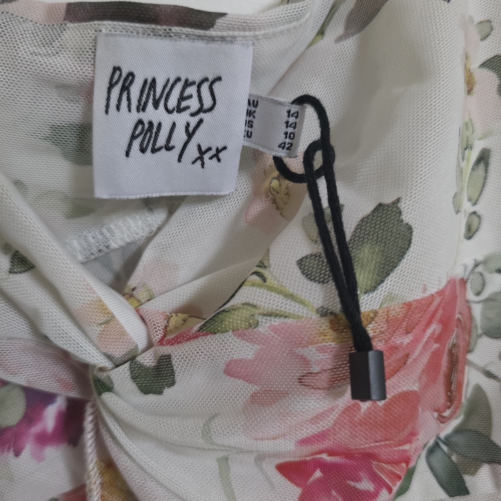 Princess Polly Fallen Roses Split Hem - Picture 2 of 4